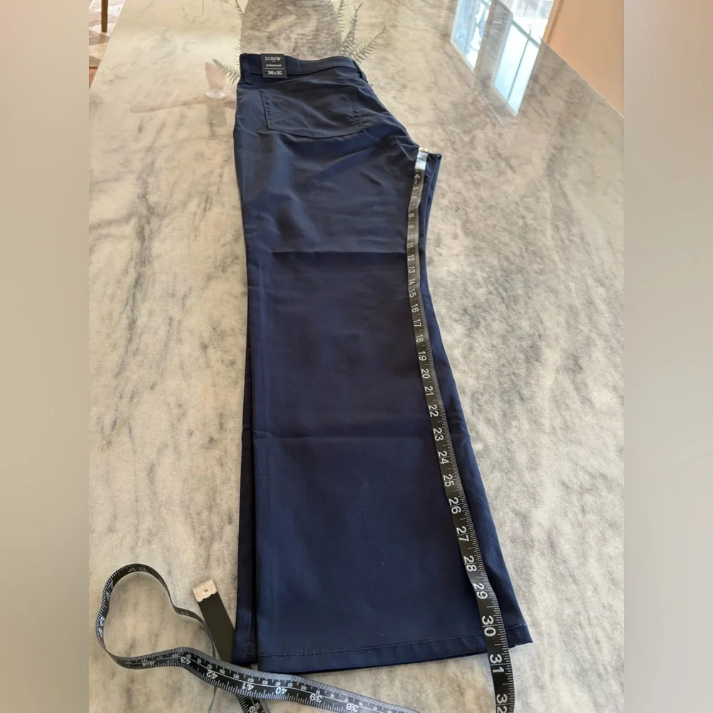 J.Crew Straight Fit Dark Blue Trousers 36x30 - Picture 2 of 7